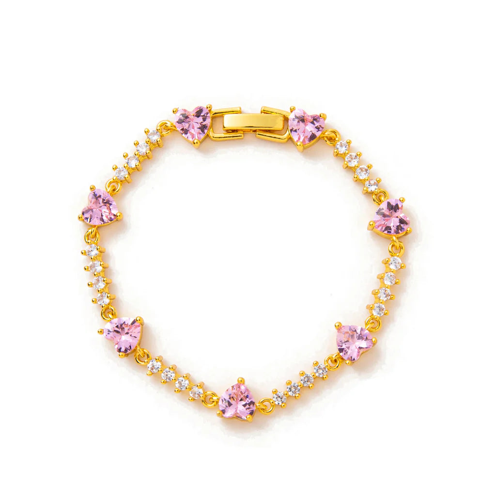 Sugar Heart Tennis Bracelet