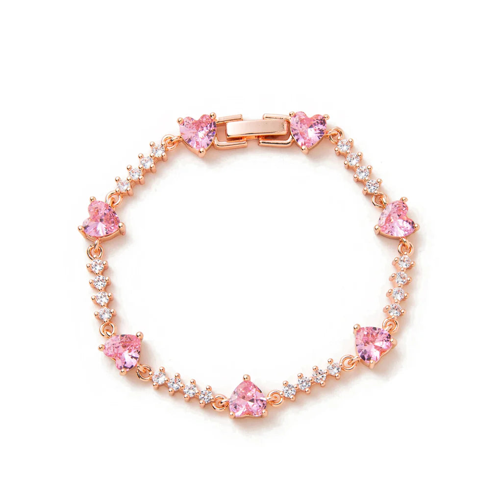 Sugar Heart Tennis Bracelet