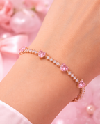 Sugar Heart Tennis Bracelet