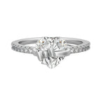 Gold Heart Bow Ring